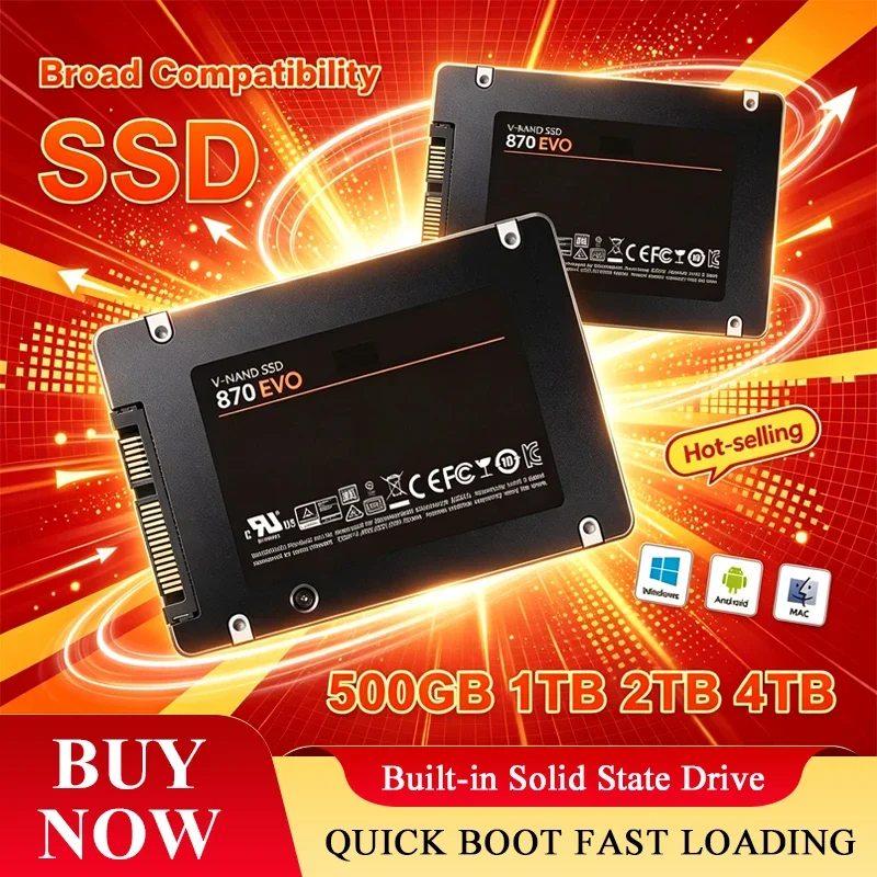 Samsung Ssd - SSD-накопитель 870 EVO, 1 ТБ/2 ТБ/4